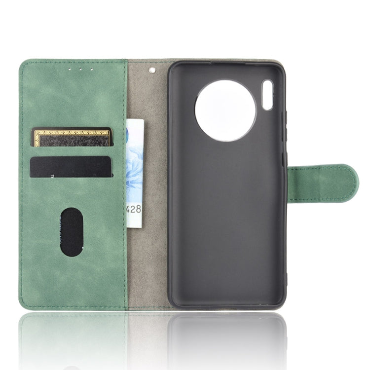 For Huawei Mate 30 Solid Color Skin Feel Magnetic Buckle Horizontal Flip Calf Texture PU Leather Case with Holder & Card Slots & Wallet