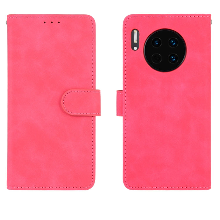 For Huawei Mate 30 Solid Color Skin Feel Magnetic Buckle Horizontal Flip Calf Texture PU Leather Case with Holder & Card Slots & Wallet