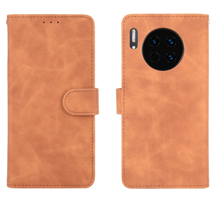 For Huawei Mate 30 Solid Color Skin Feel Magnetic Buckle Horizontal Flip Calf Texture PU Leather Case with Holder & Card Slots & Wallet