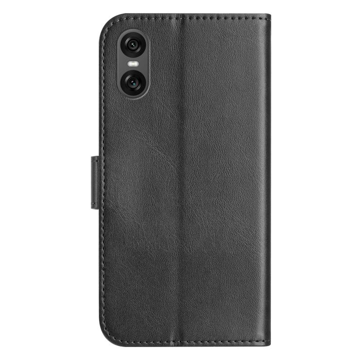 For Sony Xperia 10 VI 2024 Dual-Folded S-shape Leather Phone Case