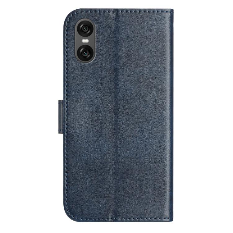 For Sony Xperia 10 VI 2024 Dual-Folded S-shape Leather Phone Case