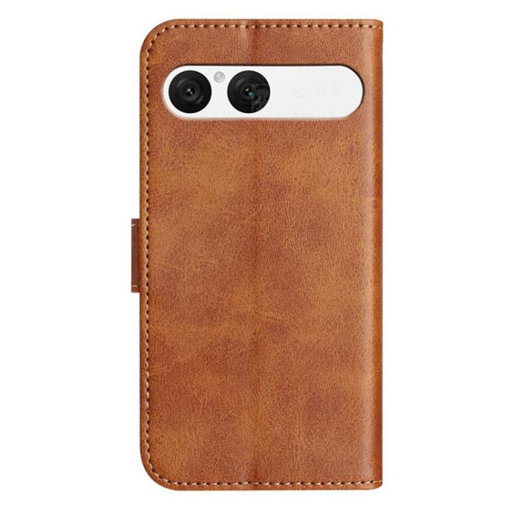 For Sony Xperia 10 VII Dual-Folded S-shape Leather Phone Case