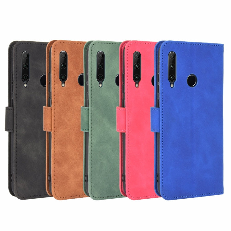For Huawei Honor 10i / 20i / Enjoy 9s Solid Color Skin Feel Magnetic Buckle Horizontal Flip Calf Texture PU Leather Case with Holder & Card Slots & Wallet