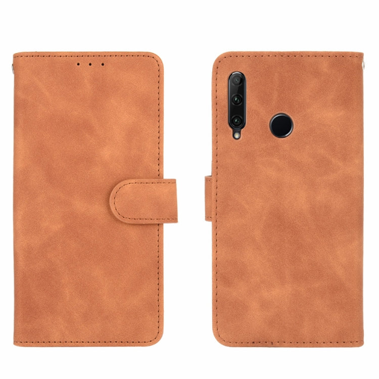 For Huawei Honor 10i / 20i / Enjoy 9s Solid Color Skin Feel Magnetic Buckle Horizontal Flip Calf Texture PU Leather Case with Holder & Card Slots & Wallet