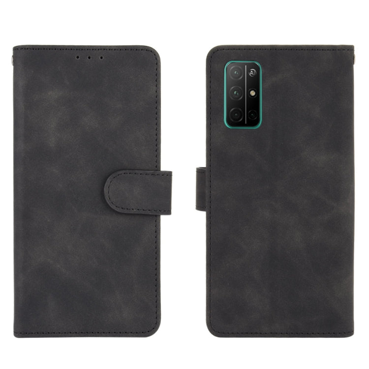 For Huawei Honor 30S Solid Color Skin Feel Magnetic Buckle Horizontal Flip Calf Texture PU Leather Case with Holder & Card Slots & Wallet