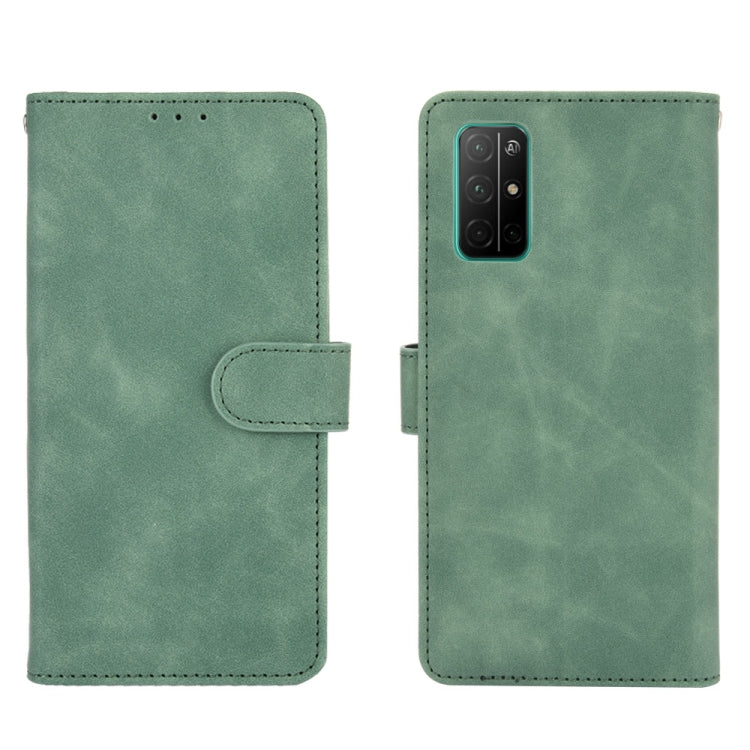 For Huawei Honor 30S Solid Color Skin Feel Magnetic Buckle Horizontal Flip Calf Texture PU Leather Case with Holder & Card Slots & Wallet