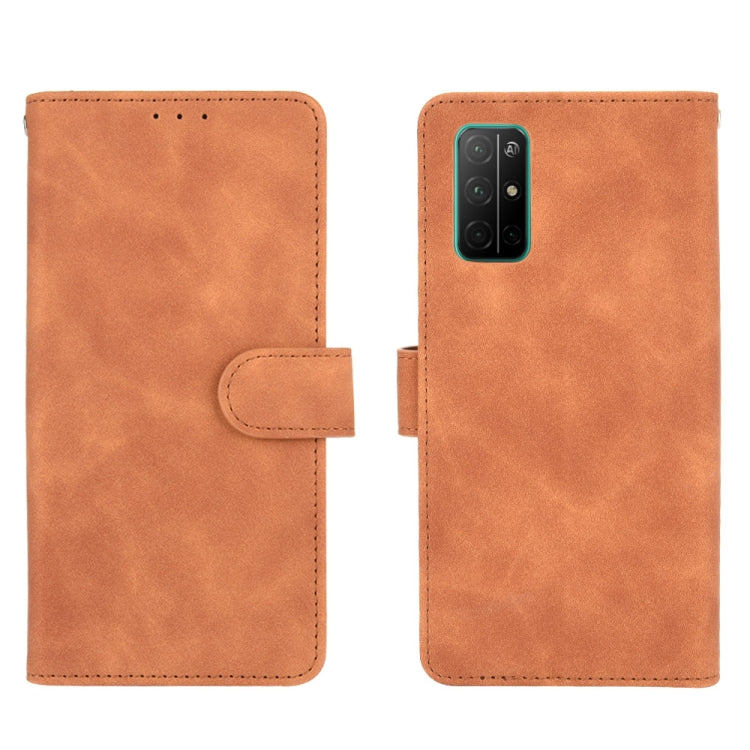 For Huawei Honor 30S Solid Color Skin Feel Magnetic Buckle Horizontal Flip Calf Texture PU Leather Case with Holder & Card Slots & Wallet