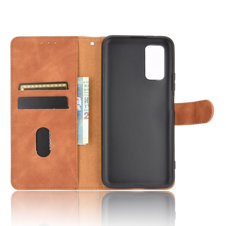 For Huawei Honor 30S Solid Color Skin Feel Magnetic Buckle Horizontal Flip Calf Texture PU Leather Case with Holder & Card Slots & Wallet