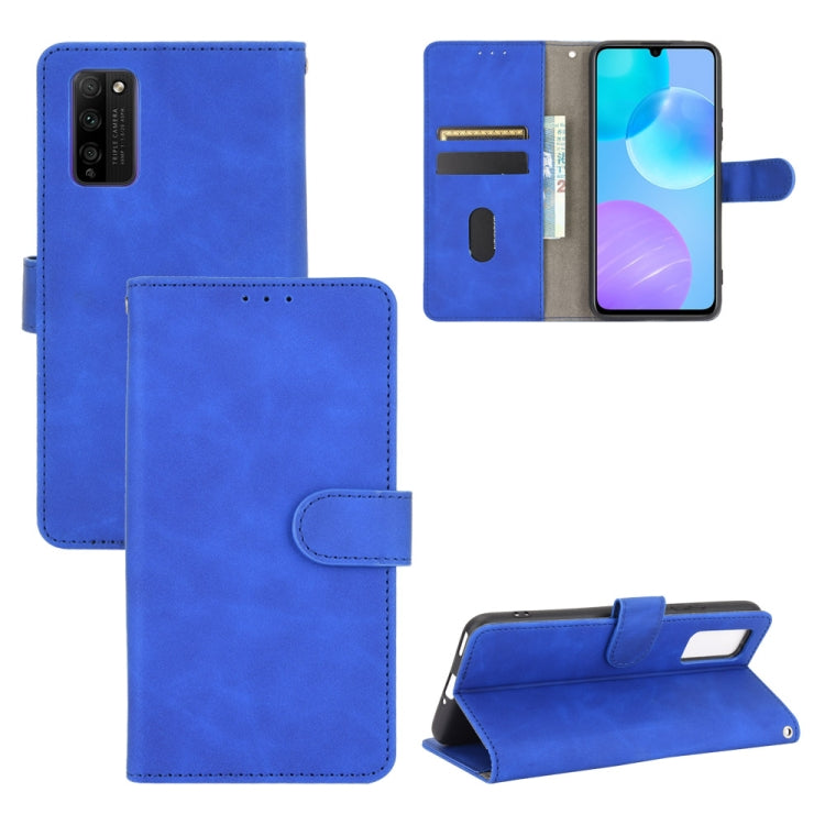 For Huawei Honor 30 Youth Solid Color Skin Feel Magnetic Buckle Horizontal Flip Calf Texture PU Leather Case with Holder & Card Slots & Wallet