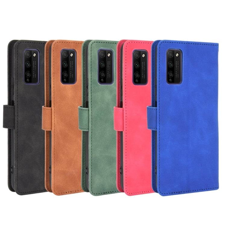 For Huawei Honor 30 Youth Solid Color Skin Feel Magnetic Buckle Horizontal Flip Calf Texture PU Leather Case with Holder & Card Slots & Wallet