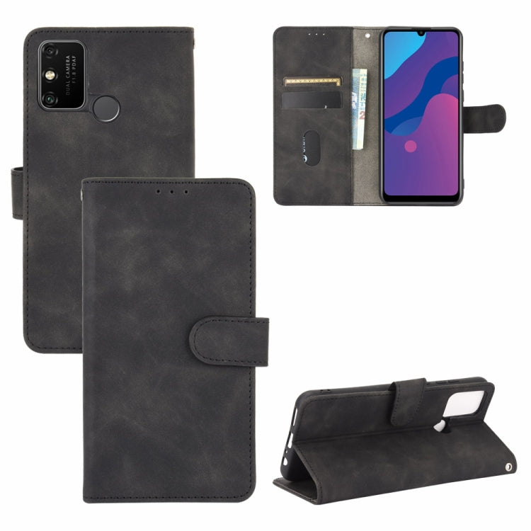 For Huawei Honor Play 9A / Honor 9A Solid Color Skin Feel Magnetic Buckle Horizontal Flip Calf Texture PU Leather Case with Holder & Card Slots & Wallet