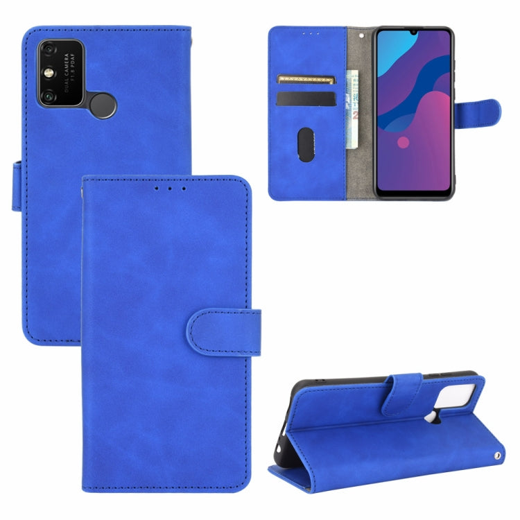 For Huawei Honor Play 9A / Honor 9A Solid Color Skin Feel Magnetic Buckle Horizontal Flip Calf Texture PU Leather Case with Holder & Card Slots & Wallet