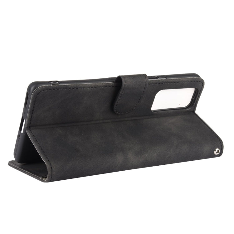 For Huawei Honor 30 Solid Color Skin Feel Magnetic Buckle Horizontal Flip Calf Texture PU Leather Case with Holder & Card Slots & Wallet