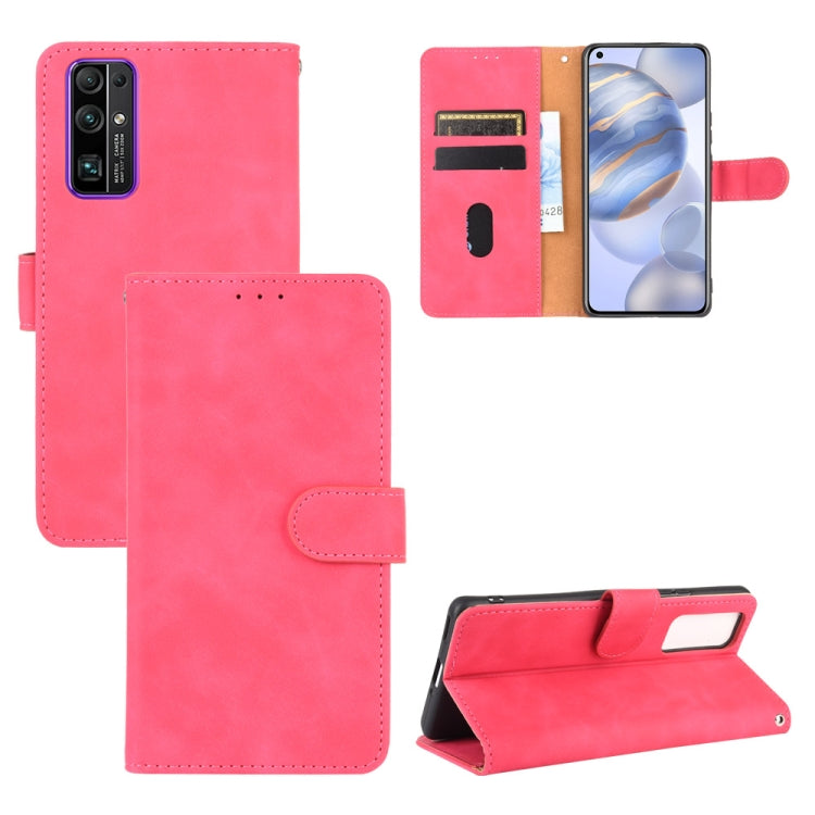 For Huawei Honor 30 Solid Color Skin Feel Magnetic Buckle Horizontal Flip Calf Texture PU Leather Case with Holder & Card Slots & Wallet