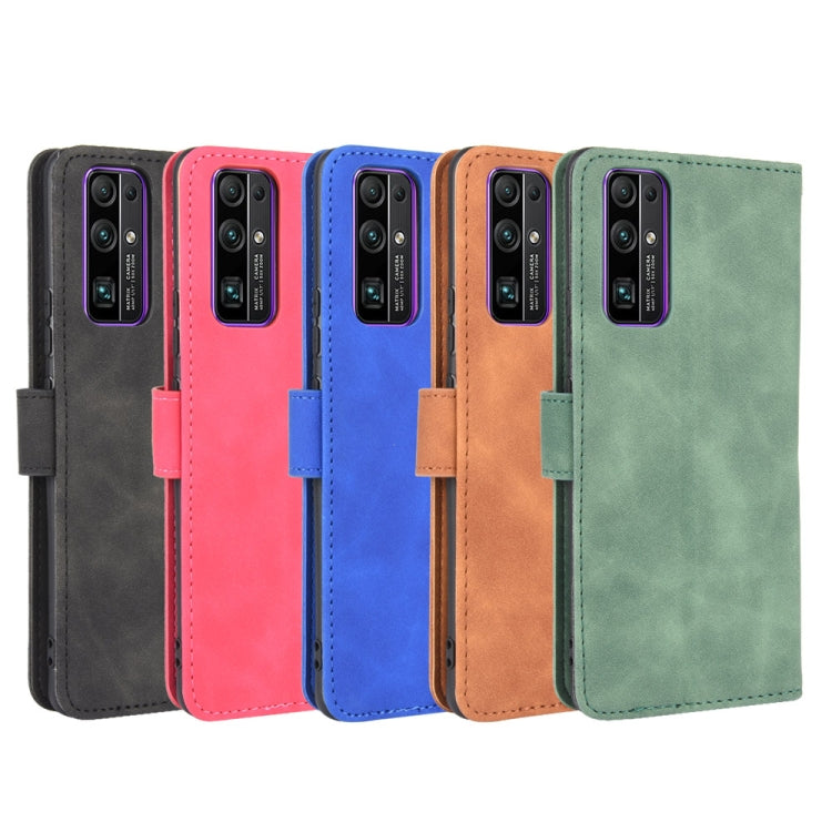 For Huawei Honor 30 Solid Color Skin Feel Magnetic Buckle Horizontal Flip Calf Texture PU Leather Case with Holder & Card Slots & Wallet