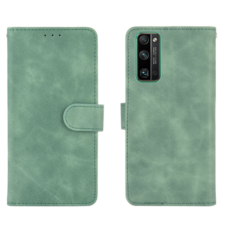 For Huawei Honor 30 Pro Solid Color Skin Feel Magnetic Buckle Horizontal Flip Calf Texture PU Leather Case with Holder & Card Slots & Wallet