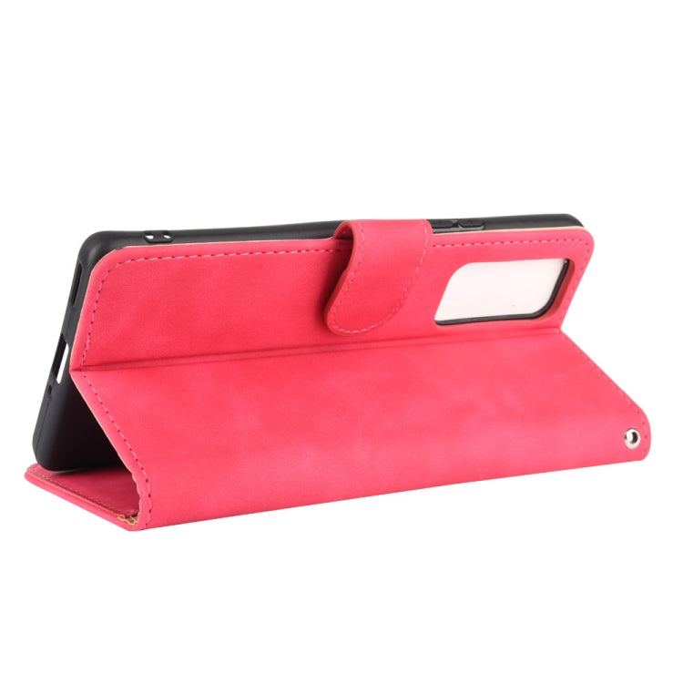 For Huawei Honor 30 Pro Solid Color Skin Feel Magnetic Buckle Horizontal Flip Calf Texture PU Leather Case with Holder & Card Slots & Wallet