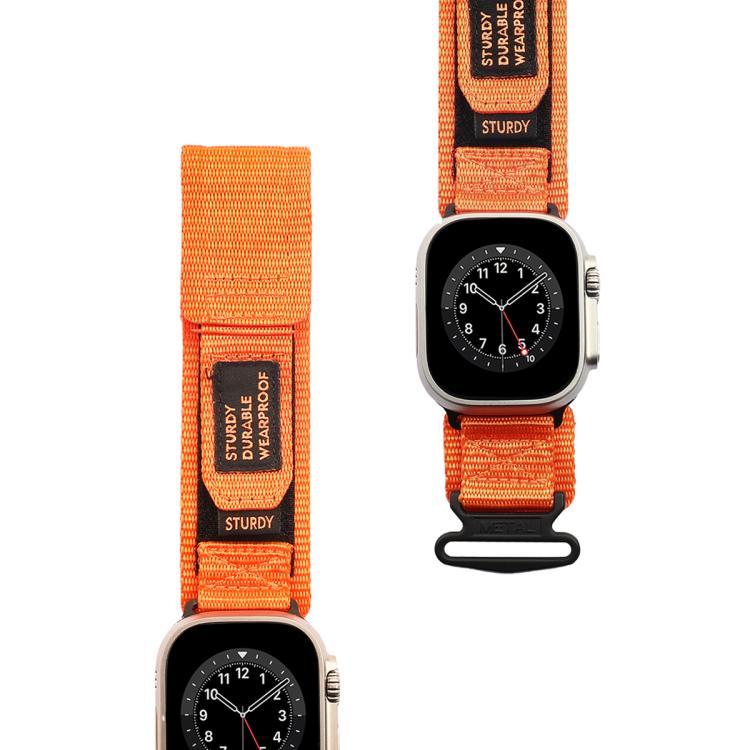 For Apple Watch 46mm / 49mm / 45mm / 44mm Kalebol Simple Two Section Nylon Strap
