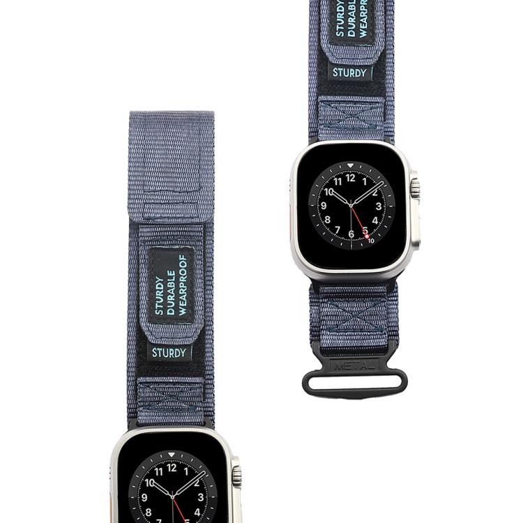 For Apple Watch 46mm / 49mm / 45mm / 44mm Kalebol Simple Two Section Nylon Strap