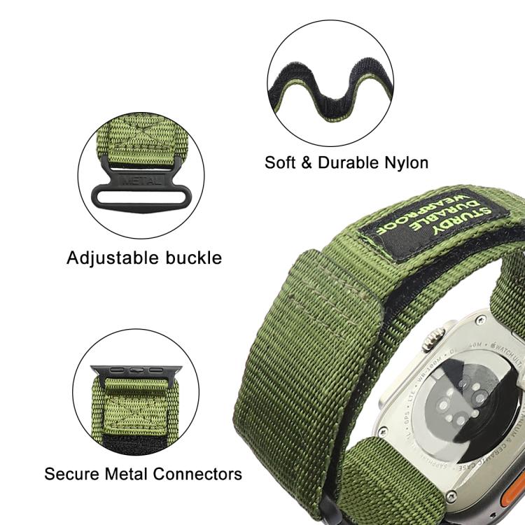 For Apple Watch 42mm / 41mm / 40mm / 38mm Kalebol Simple Two Section Nylon Strap