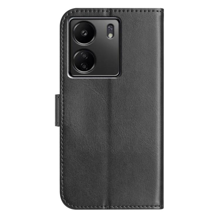 For Redmi 13C 4G Dual-Folded S-shape Leather Phone Case