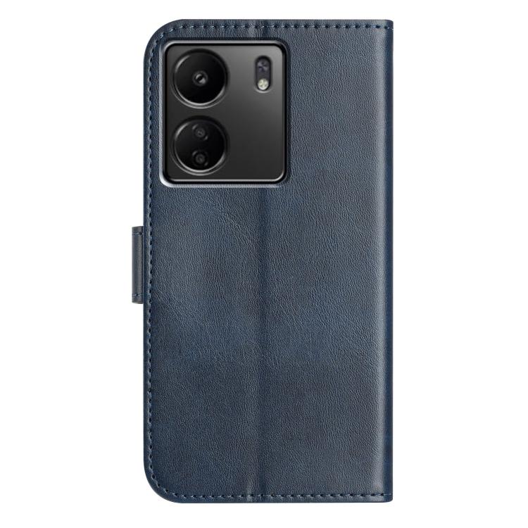 For Redmi 13C 4G Dual-Folded S-shape Leather Phone Case
