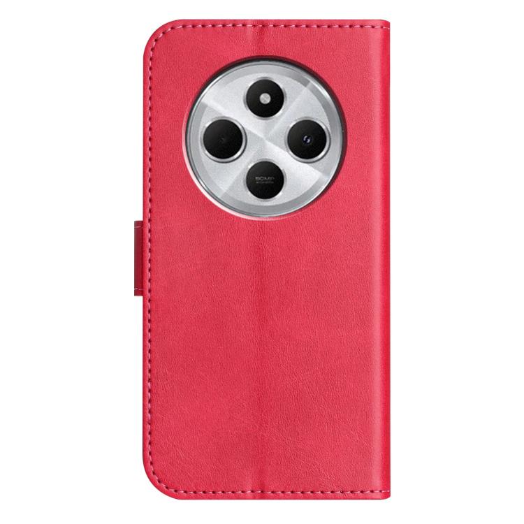 For Redmi 14R 5G Dual-Folded S-shape Leather Phone Case