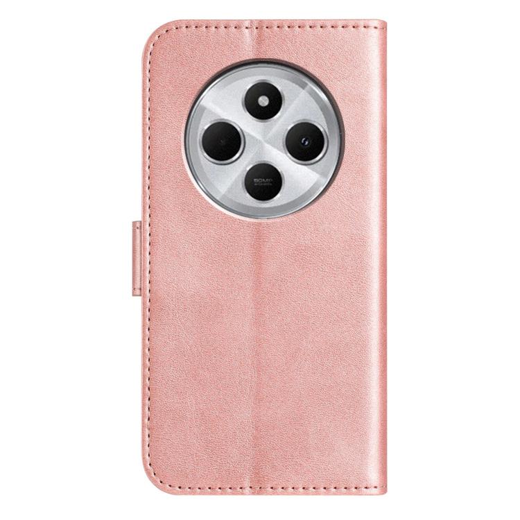 For Redmi 14R 5G Dual-Folded S-shape Leather Phone Case