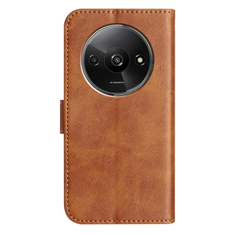 For Redmi A3 / Poco C61 Dual-Folded S-shape Leather Phone Case