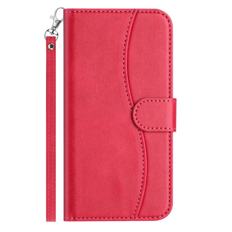 For Redmi Note 14 4G 163.25mm Dual-Folded S-shape Leather Phone Case