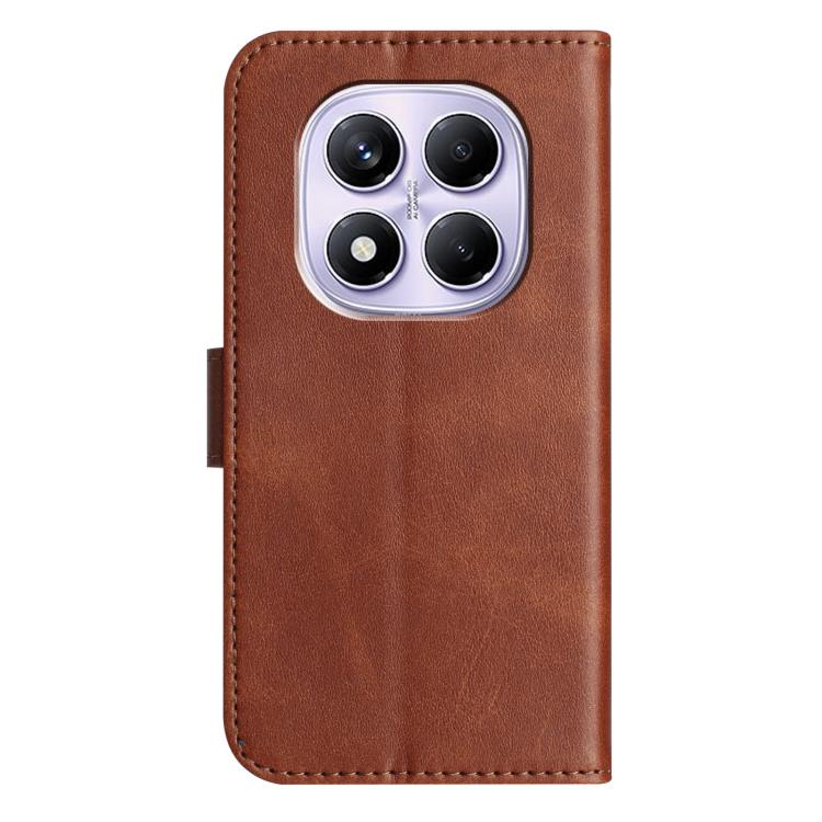 For Redmi Note 14 Pro 4G Dual-Folded S-shape Leather Phone Case