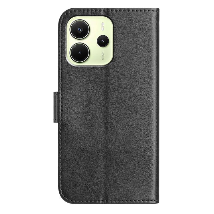For Redmi Note 14 5G Dual-Folded S-shape Leather Phone Case
