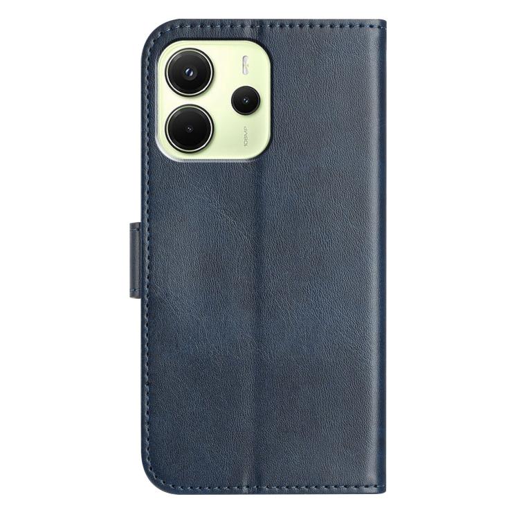 For Redmi Note 14 5G Dual-Folded S-shape Leather Phone Case
