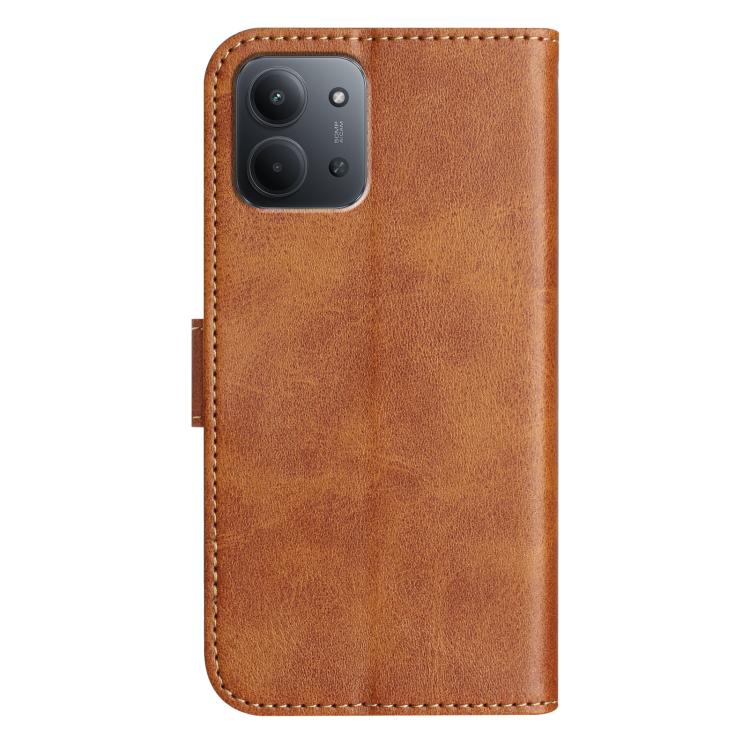 For Redmi 15C 5G / 4G EU 173mm Dual-Folded S-shape Leather Phone Case