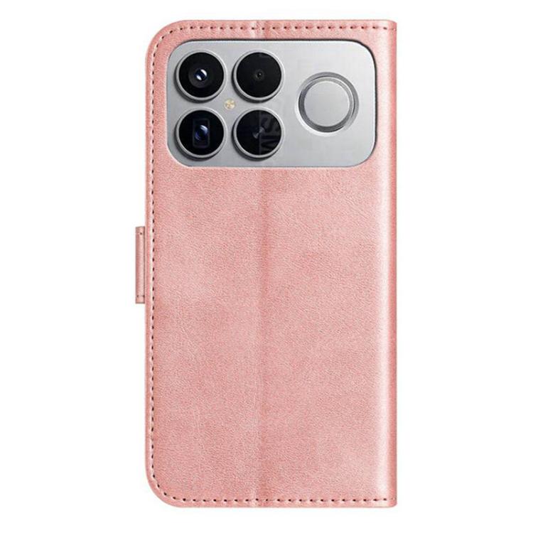 For Redmi K90 / Poco F8 Pro Dual-Folded S-shape Leather Phone Case