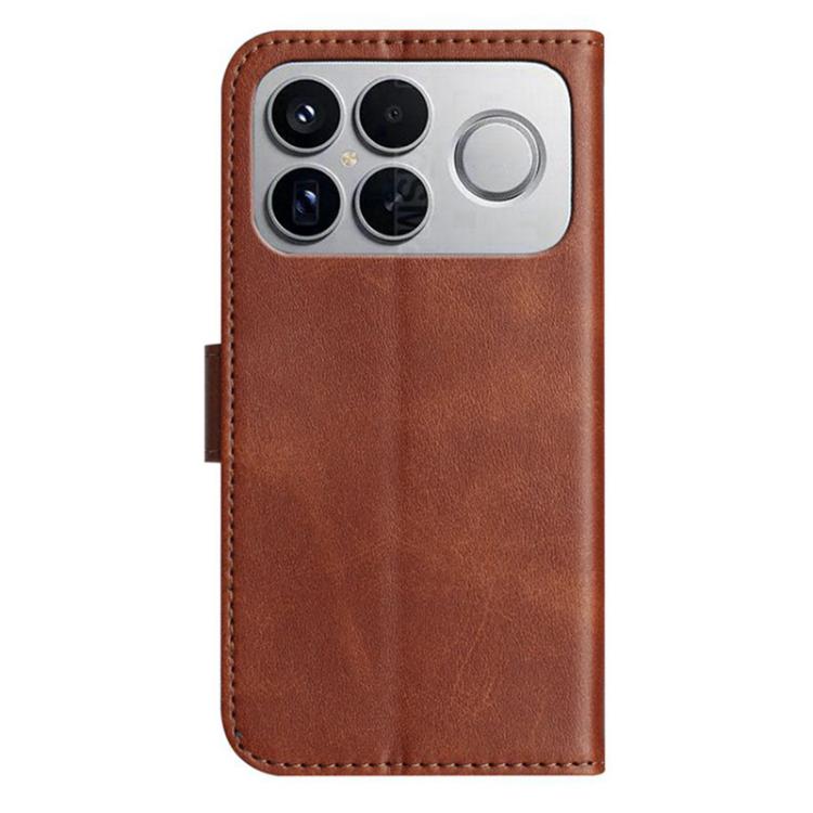 For Redmi K90 Pro Max / Poco F8 Ultra Dual-Folded S-shape Leather Phone Case