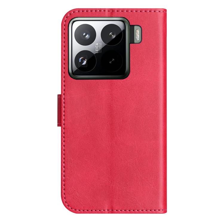 For Xiaomi 15 Dual-Folded S-shape Leather Phone Case