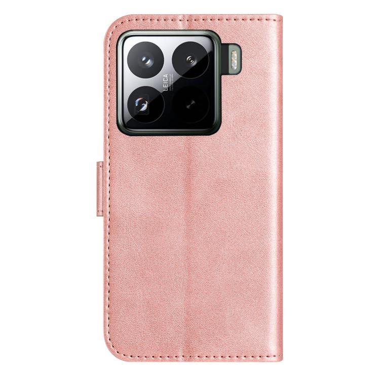 For Xiaomi 15 Pro Dual-Folded S-shape Leather Phone Case