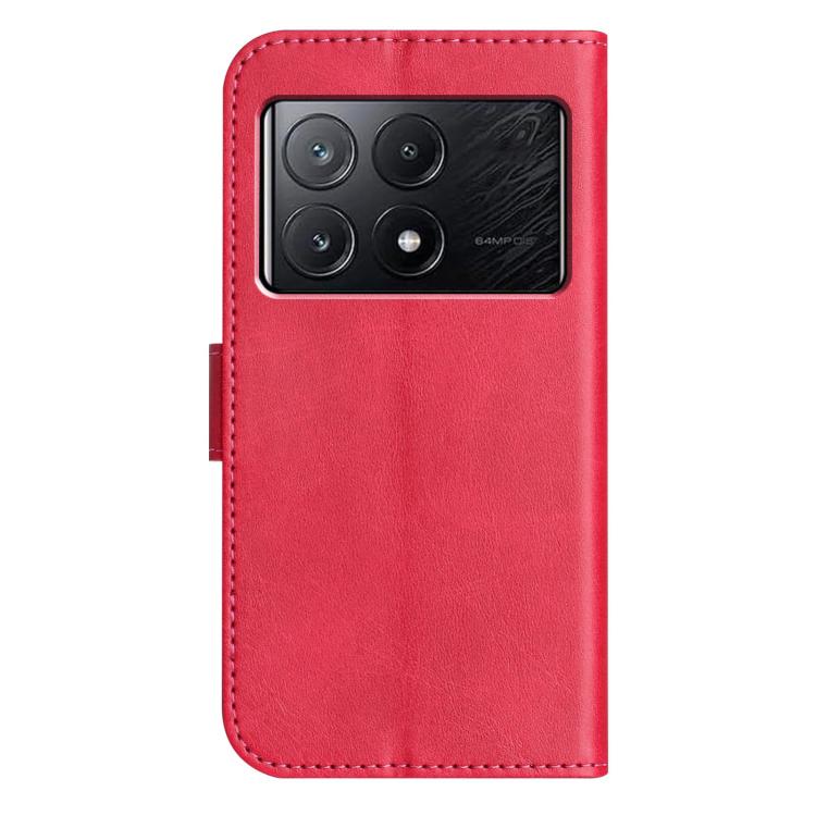 For Xiaomi Poco F6 Pro 5G Dual-Folded S-shape Leather Phone Case