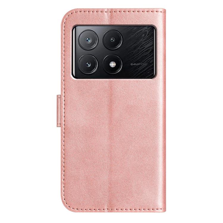 For Xiaomi Poco F6 Pro 5G Dual-Folded S-shape Leather Phone Case