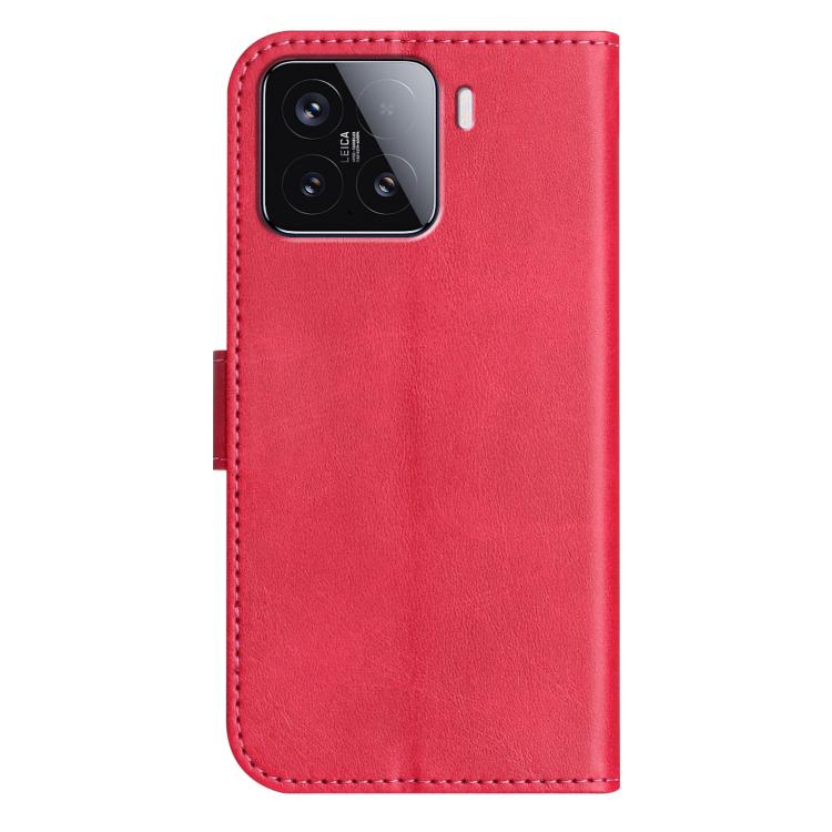 For Xiaomi 15T Pro 5G Dual-Folded S-shape Leather Phone Case