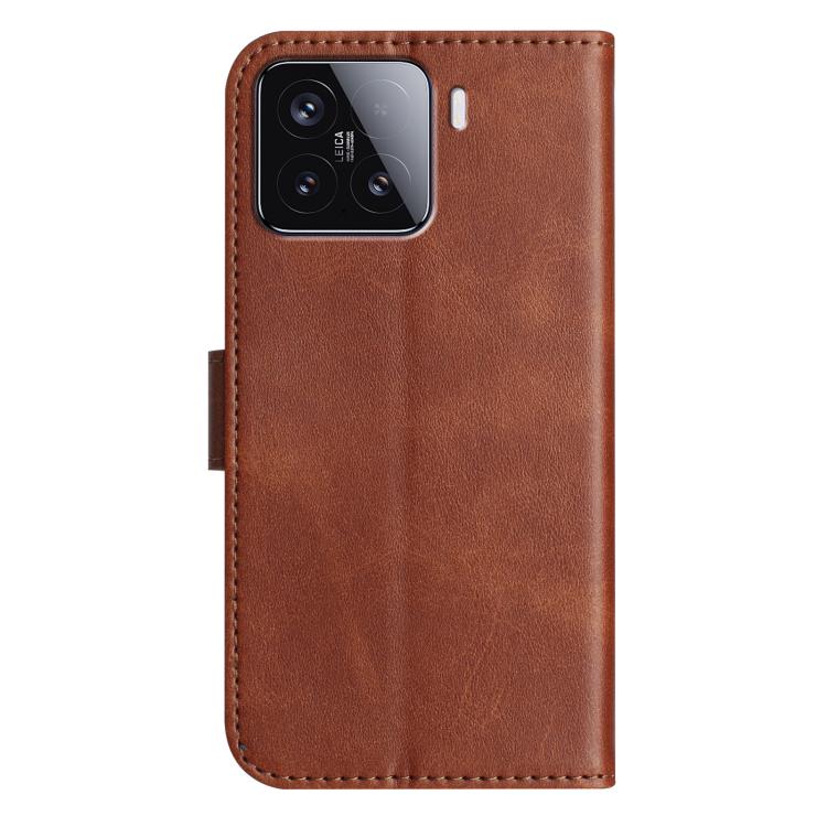 For Xiaomi 15T Pro 5G Dual-Folded S-shape Leather Phone Case