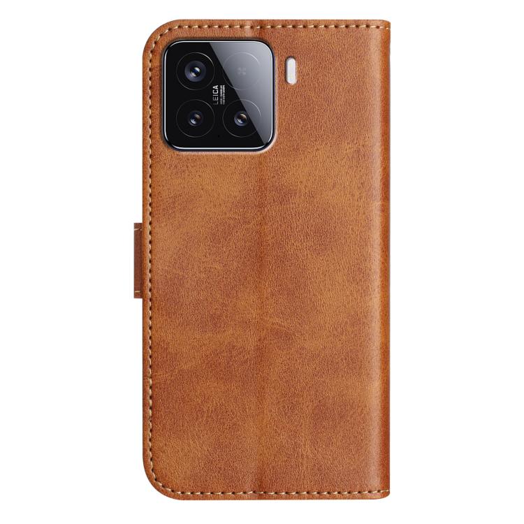 For Xiaomi 15T Pro 5G Dual-Folded S-shape Leather Phone Case