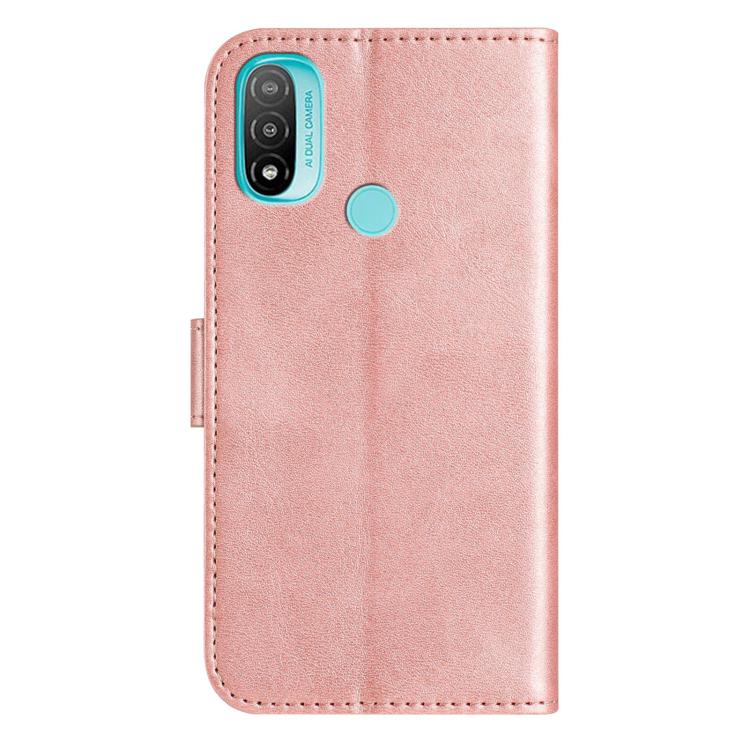For Motorola Moto E20 / E30 / E40 Dual-Folded S-shape Leather Phone Case