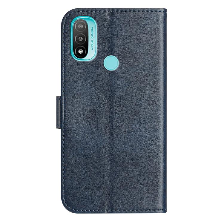 For Motorola Moto E20 / E30 / E40 Dual-Folded S-shape Leather Phone Case