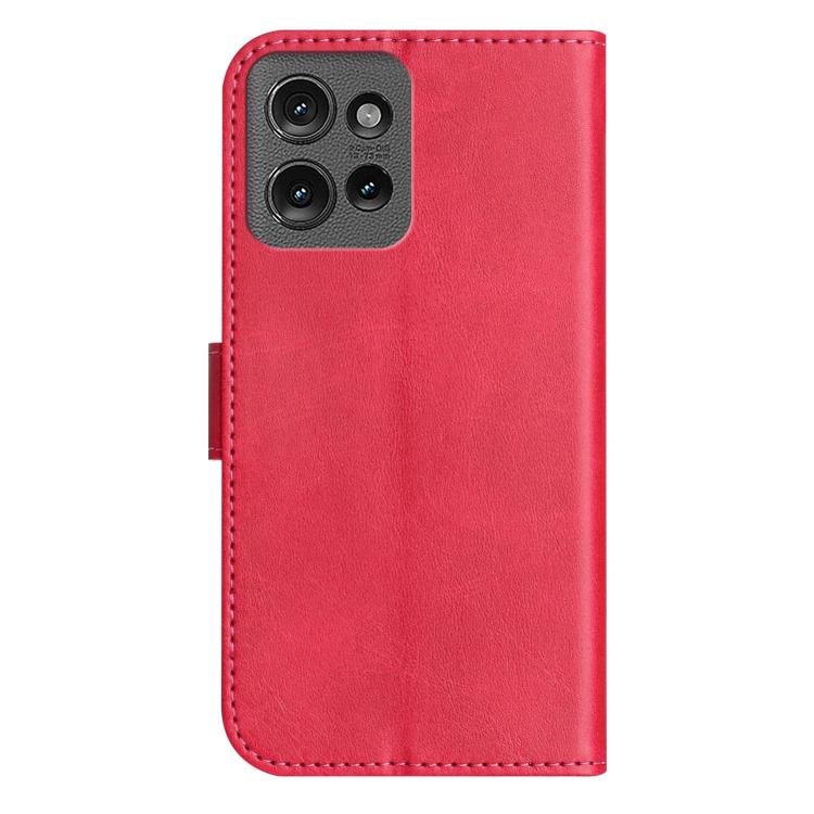 For Motorola Edge 50 Dual-Folded S-shape Leather Phone Case