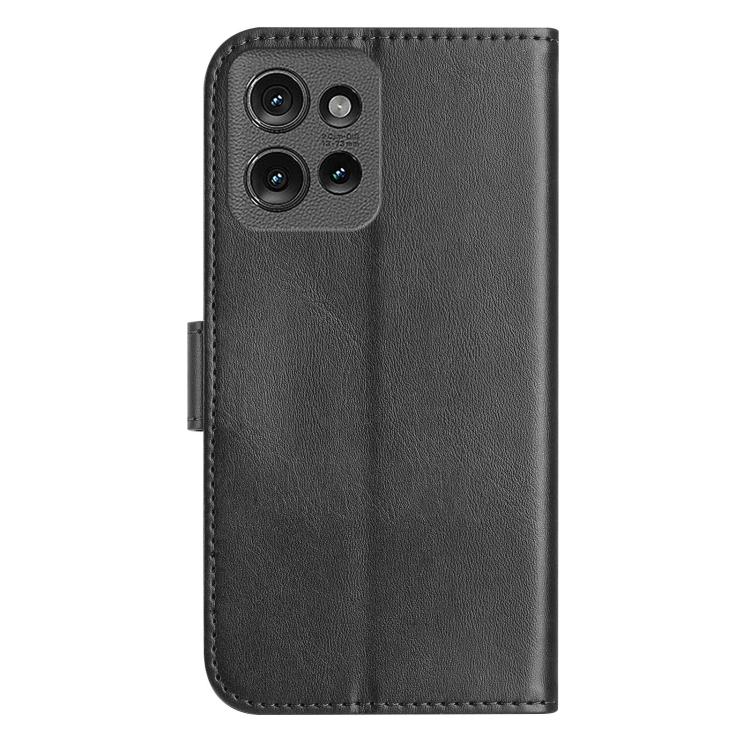 For Motorola Edge 50 Dual-Folded S-shape Leather Phone Case