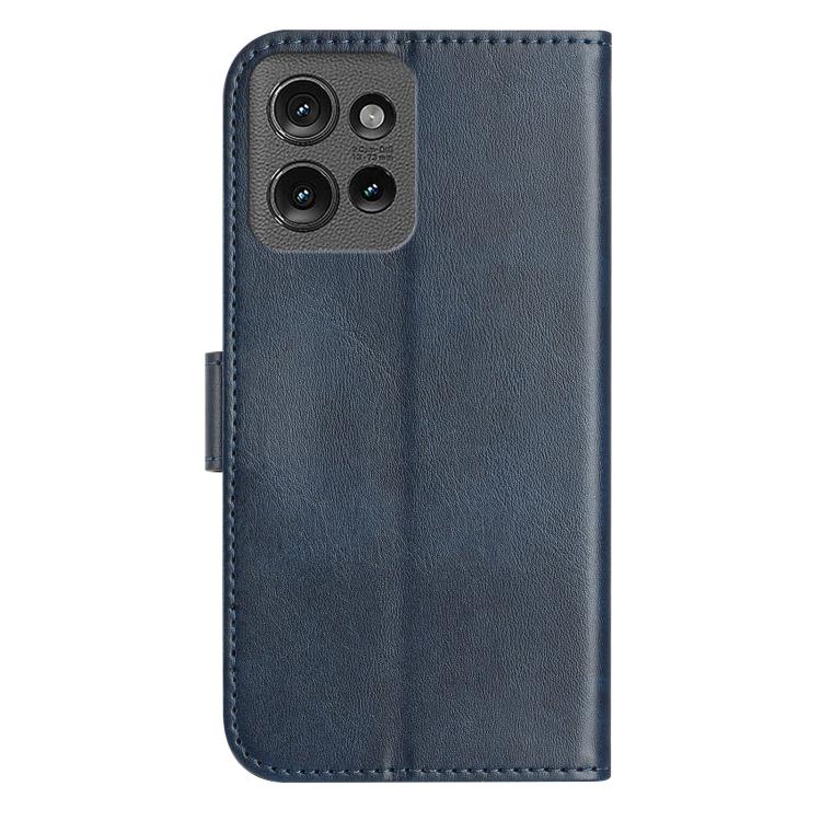 For Motorola Edge 50 Dual-Folded S-shape Leather Phone Case