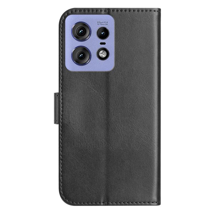 For Motorola Edge 50 Pro Dual-Folded S-shape Leather Phone Case
