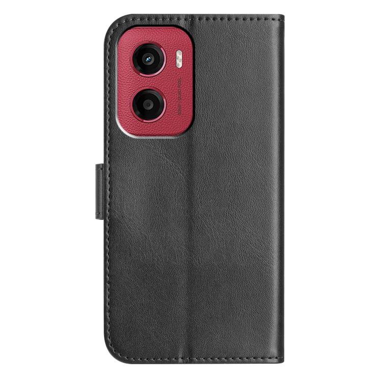 For Motorola Moto G05 Dual-Folded S-shape Leather Phone Case